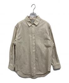 KITH（キス）の古着「ストライプシャツ」｜ベージュ