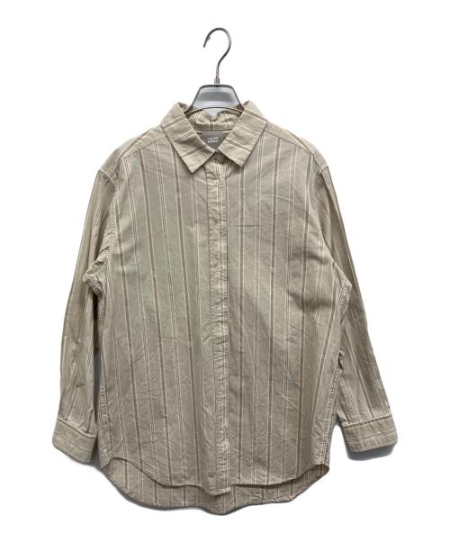 KITH（キス）KITH (キス) ストライプシャツ ベージュ サイズ:Sの古着・服飾アイテム