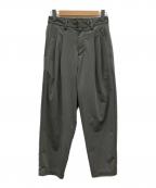 ATTACHMENTアタッチメント）の古着「2TUCK WIDE TAPERED SLACKS」｜グレー