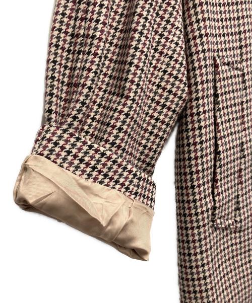 JOURNAL STANDARD（ジャーナルスタンダード）JOURNAL STANDARD (ジャーナルスタンダード) 千鳥柄ステンカラーコート ベージュ サイズ:Mの古着・服飾アイテム