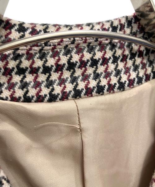 JOURNAL STANDARD（ジャーナルスタンダード）JOURNAL STANDARD (ジャーナルスタンダード) 千鳥柄ステンカラーコート ベージュ サイズ:Mの古着・服飾アイテム
