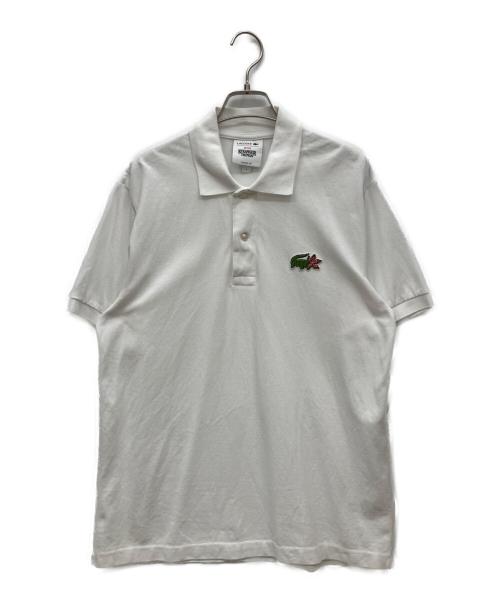 LACOSTE（ラコステ）LACOSTE (ラコステ) STRANGER THINGS (ストレンジャーシングス) ポロシャツ ホワイト サイズ:4の古着・服飾アイテム
