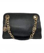 BVLGARIブルガリ）の古着「チェーンショルダーバッグ」｜ブラック