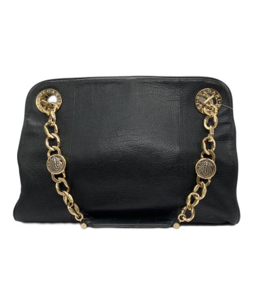 BVLGARI（ブルガリ）BVLGARI (ブルガリ) チェーンショルダーバッグ ブラックの古着・服飾アイテム
