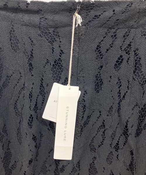 STUNNING LURE（スタニングルアー）STUNNING LURE (スタニングルアー) タッセルレースフレアスカート ブラック サイズ:2 未使用品の古着・服飾アイテム