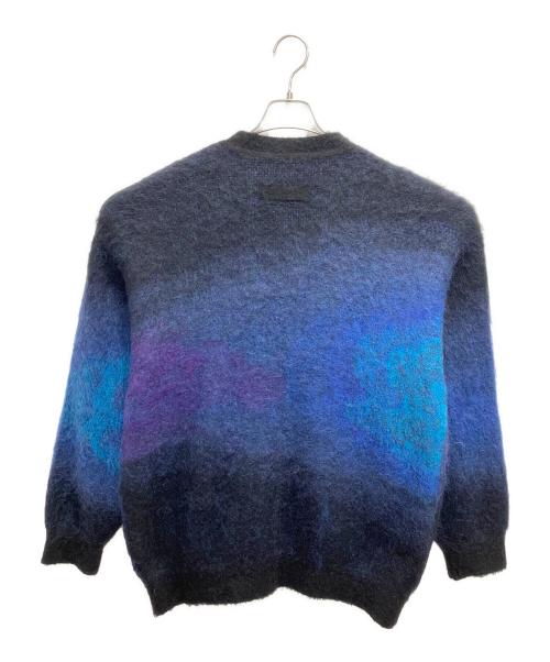 stein（シュタイン）stein (シュタイン) GRADATION MOHAIR CARDIGAN ブルー サイズ:Sの古着・服飾アイテム