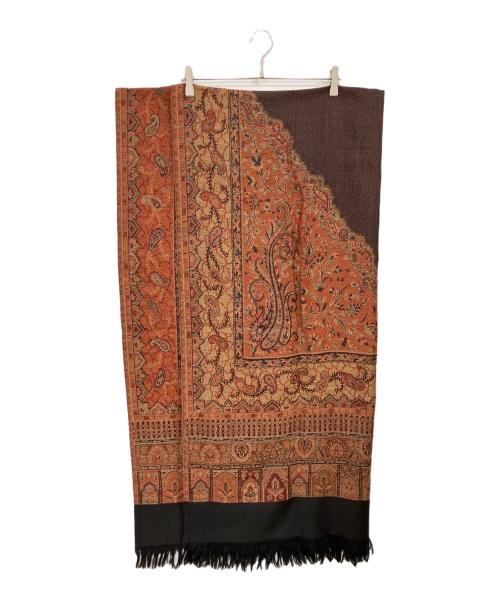 YANTOR（ヤントル）YANTOR (ヤントル) Paisley Jaquard Stole ブラウンの古着・服飾アイテム