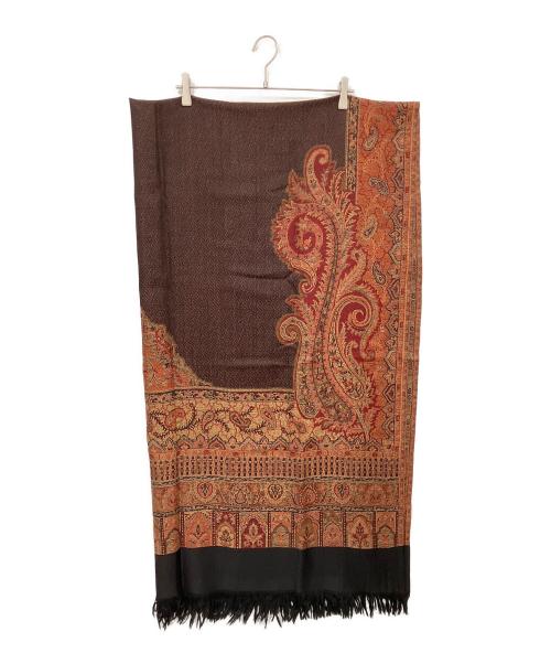 YANTOR（ヤントル）YANTOR (ヤントル) Paisley Jaquard Stole ブラウンの古着・服飾アイテム