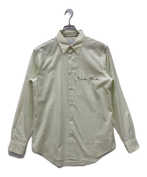 PAUL SMITH（ポールスミス）PAUL SMITH (ポールスミス) Drawing Logo カジュアルシャツ グリーン サイズ:Mの古着・服飾アイテム