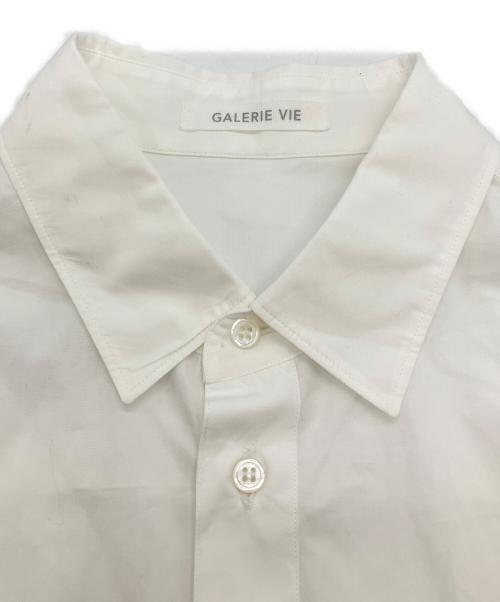 GALERIE VIE（ギャルリーヴィー）GALERIE VIE (ギャルリーヴィー) コットンブロード レギュラーシャツ ホワイト サイズ:36の古着・服飾アイテム