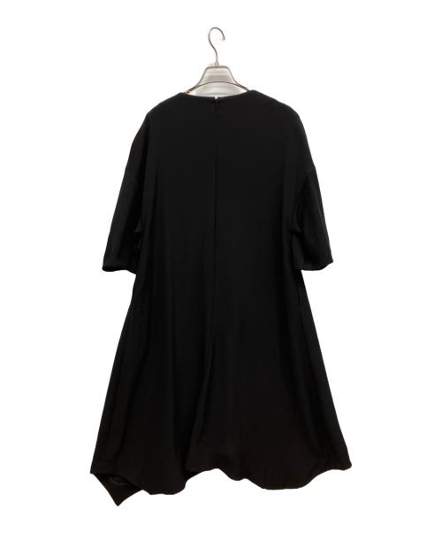 ENFOLD（エンフォルド）ENFOLD (エンフォルド) PEツイルアシンメトリードレス ブラック サイズ:38の古着・服飾アイテム