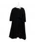 ENFOLD（エンフォルド）の古着「PEツイルアシンメトリードレス」｜ブラック
