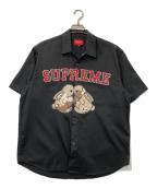SUPREMEシュプリーム）の古着「Bunnies S/S Work Shirt」｜ブラック