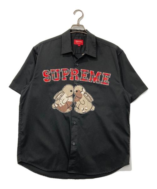 SUPREME（シュプリーム）Supreme (シュプリーム) Bunnies S/S Work Shirt ブラック サイズ:Mediumの古着・服飾アイテム