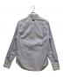 PRADA (プラダ) ボートプリントストライプコットンBDシャツ　ボタンダウンシャツ ブルー サイズ:41：23000円