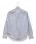 BURBERRY (バーバリー) ロゴ刺繍ストライプシャツ ブルー サイズ:L：9000円
