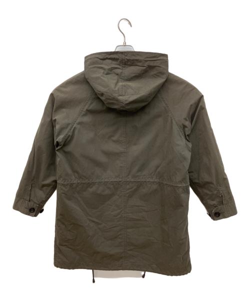 MHL（エムエイチエル）MHL (エムエイチエル) VINTAGE COTTON NYLON　モッズコート グリーン サイズ:Sの古着・服飾アイテム