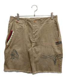 POLO RALPH LAUREN（ポロ・ラルフローレン）の古着「リメイクショーツ」｜ベージュ