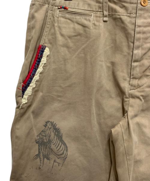 POLO RALPH LAUREN（ポロ・ラルフローレン）POLO RALPH LAUREN (ポロ・ラルフローレン) リメイクショーツ ベージュ サイズ:Lの古着・服飾アイテム