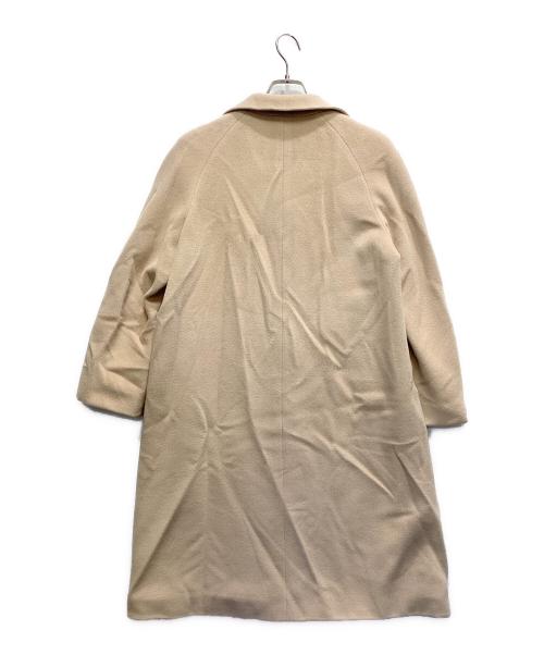 MaxMara（マックスマーラ）MaxMara (マックスマーラ) ウールスタンドカラーコート ベージュ サイズ:38の古着・服飾アイテム
