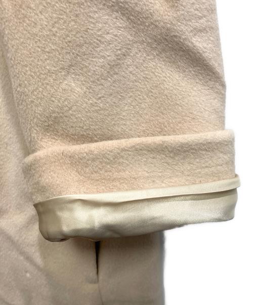 MaxMara（マックスマーラ）MaxMara (マックスマーラ) ウールスタンドカラーコート ベージュ サイズ:38の古着・服飾アイテム
