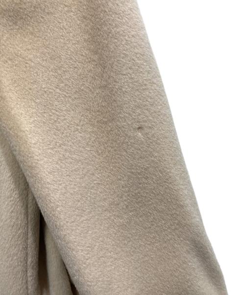 MaxMara（マックスマーラ）MaxMara (マックスマーラ) ウールスタンドカラーコート ベージュ サイズ:38の古着・服飾アイテム