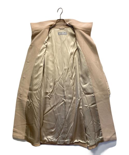MaxMara（マックスマーラ）MaxMara (マックスマーラ) ウールスタンドカラーコート ベージュ サイズ:38の古着・服飾アイテム