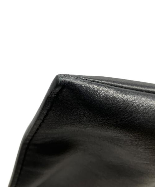 ORSETTO（オルセット）ORSETTO (オルセット) レザーショルダーバッグ ブラックの古着・服飾アイテム