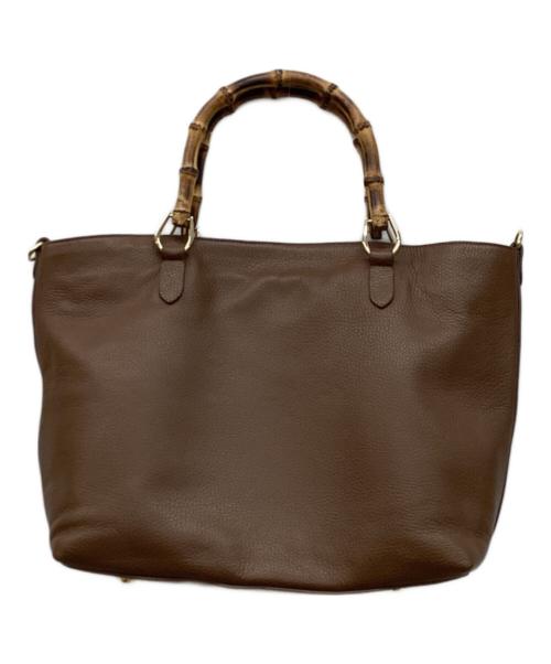 Gianni Notaro（ジャンニ ノターロ）GIANNI NOTARO (ジャンニ ノターロ) 2WAYバッグ ブラウンの古着・服飾アイテム