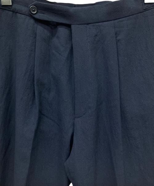 KAPTAIN SUNSHINE（キャプテンサンシャイン）KAPTAIN SUNSHINE (キャプテンサンシャイン) One-Pleats Trousers ネイビー サイズ:32の古着・服飾アイテム