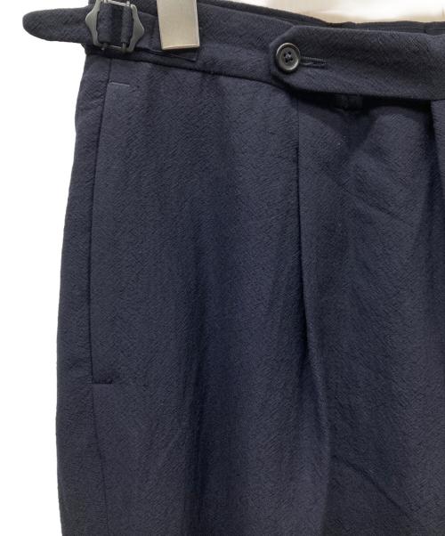 KAPTAIN SUNSHINE（キャプテンサンシャイン）KAPTAIN SUNSHINE (キャプテンサンシャイン) One-Pleats Trousers ネイビー サイズ:32の古着・服飾アイテム