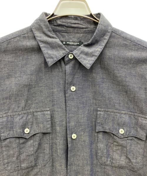 MAATEE&SONS（マーティーアンドサンズ）MAATEE&SONS (マーティーアンドサンズ) シャンブレーシャツ ブルー サイズ:3の古着・服飾アイテム