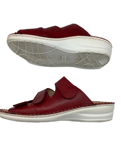 Finn Comfort（フィンコンフォート）Finn Comfort (フィンコンフォート) サンダル レッド サイズ:S(US6 UK3,1/2)の古着・服飾アイテム