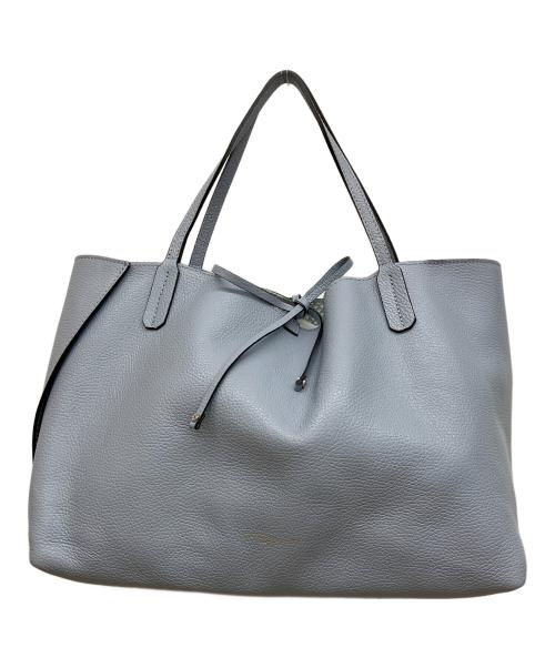 GIANNI CHIARINI（ジャンニ キアリーニ）GIANNI CHIARINI (ジャンニ キアリーニ) リバーシブルレザートートバッグ ブルーの古着・服飾アイテム