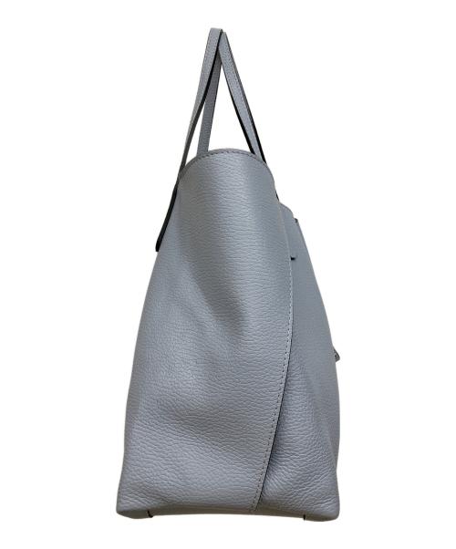 GIANNI CHIARINI（ジャンニ キアリーニ）GIANNI CHIARINI (ジャンニ キアリーニ) リバーシブルレザートートバッグ ブルーの古着・服飾アイテム