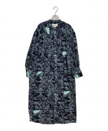 NOMA t.d.（ノーマティーディー）の古着「ワンピース 総柄ワンピース」｜ブルー