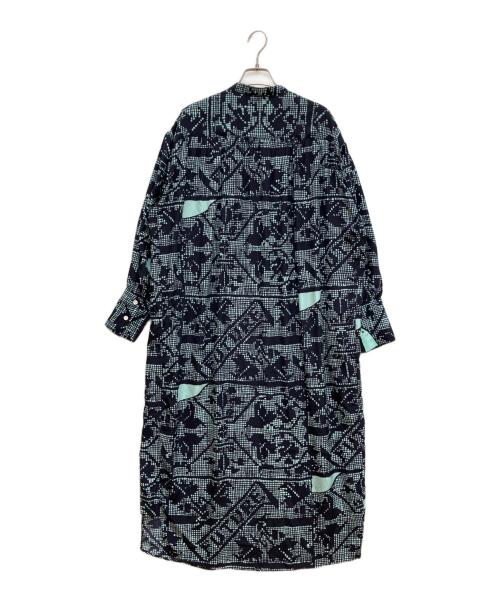 NOMA t.d.（ノーマティーディー）NOMA t.d. (ノーマティーディー) ワンピース 総柄ワンピース ブルー サイズ:FREEの古着・服飾アイテム