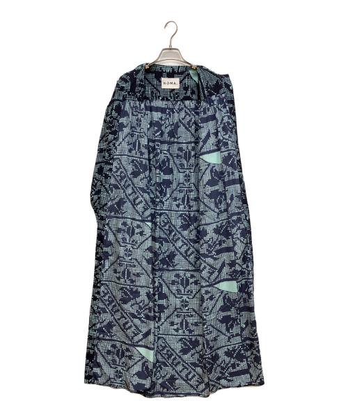 NOMA t.d.（ノーマティーディー）NOMA t.d. (ノーマティーディー) ワンピース 総柄ワンピース ブルー サイズ:FREEの古着・服飾アイテム