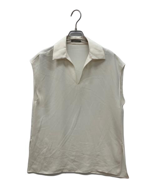 theory luxe（セオリーリュクス）theory luxe (セオリーリュクス) ノースリーブスキッパーブラウス アイボリー サイズ:38の古着・服飾アイテム