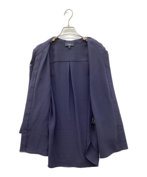 theory（セオリー）theory (セオリー) プライムタイブラウス ネイビー サイズ:Ｓの古着・服飾アイテム
