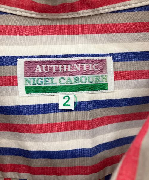 NIGEL CABOURN（ナイジェルケーボン）NIGEL CABOURN (ナイジェルケーボン) ストライプシャツ マルチカラー サイズ:Mの古着・服飾アイテム