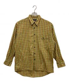 NIGEL CABOURN（ナイジェルケーボン）の古着「チェックシャツ」｜黄緑