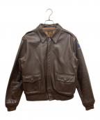 MORGAN PRODUCTSモーガン プロダクツ）の古着「TYPE A-2 レザー フライト ジャケット」｜ブラウン