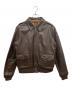MORGAN PRODUCTS（モーガン プロダクツ）の古着「TYPE A-2 レザー フライト ジャケット」｜ブラウン