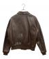 MORGAN PRODUCTS (モーガン プロダクツ) TYPE A-2 レザー フライト ジャケット ブラウン サイズ:44：23000円