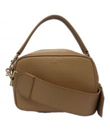 Ch!iii（チー）の古着「widebelt boston 2WAYショルダーバッグ　レザー」｜ベージュ