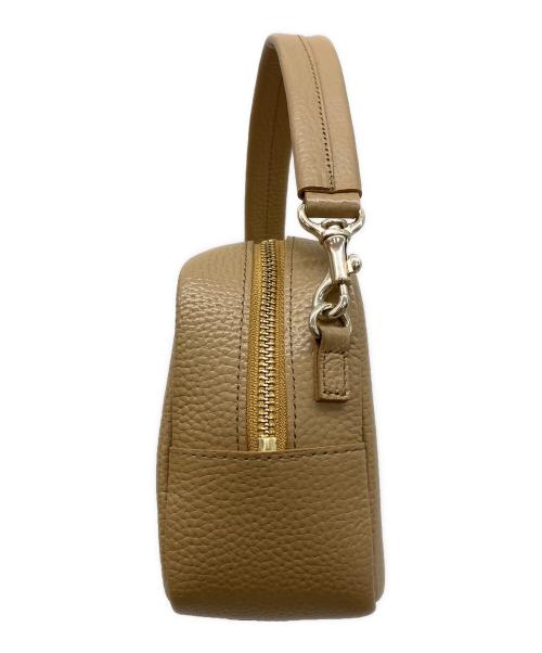Ch!iii（チー）Ch!iii (チー) widebelt boston 2WAYショルダーバッグ　レザー ベージュの古着・服飾アイテム