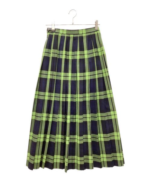 O'NEIL OF DUBLIN（オニールオブダブリン）O'NEIL OF DUBLIN (オニールオブダブリン) UNITED ARROWS (ユナイテッドアローズ) スカート ネイビー×グリーン サイズ:42の古着・服飾アイテム