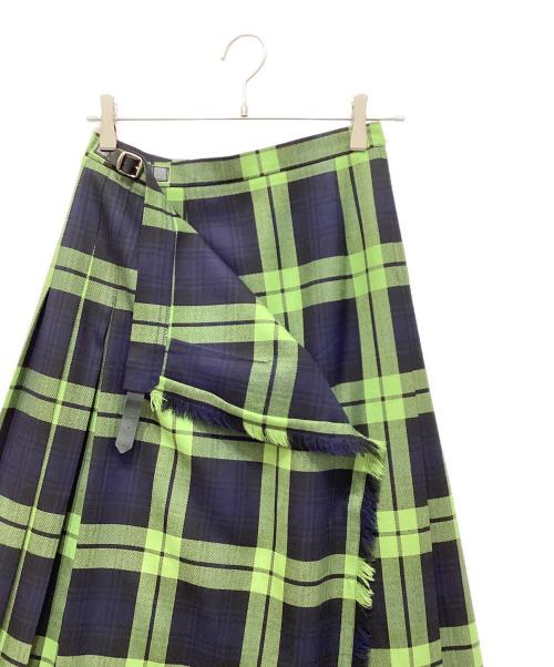 O'NEIL OF DUBLIN（オニールオブダブリン）O'NEIL OF DUBLIN (オニールオブダブリン) UNITED ARROWS (ユナイテッドアローズ) スカート ネイビー×グリーン サイズ:42の古着・服飾アイテム