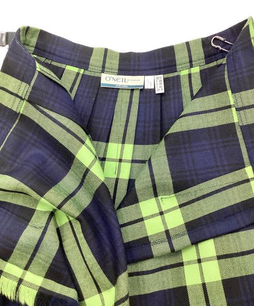 O'NEIL OF DUBLIN（オニールオブダブリン）O'NEIL OF DUBLIN (オニールオブダブリン) UNITED ARROWS (ユナイテッドアローズ) スカート ネイビー×グリーン サイズ:42の古着・服飾アイテム